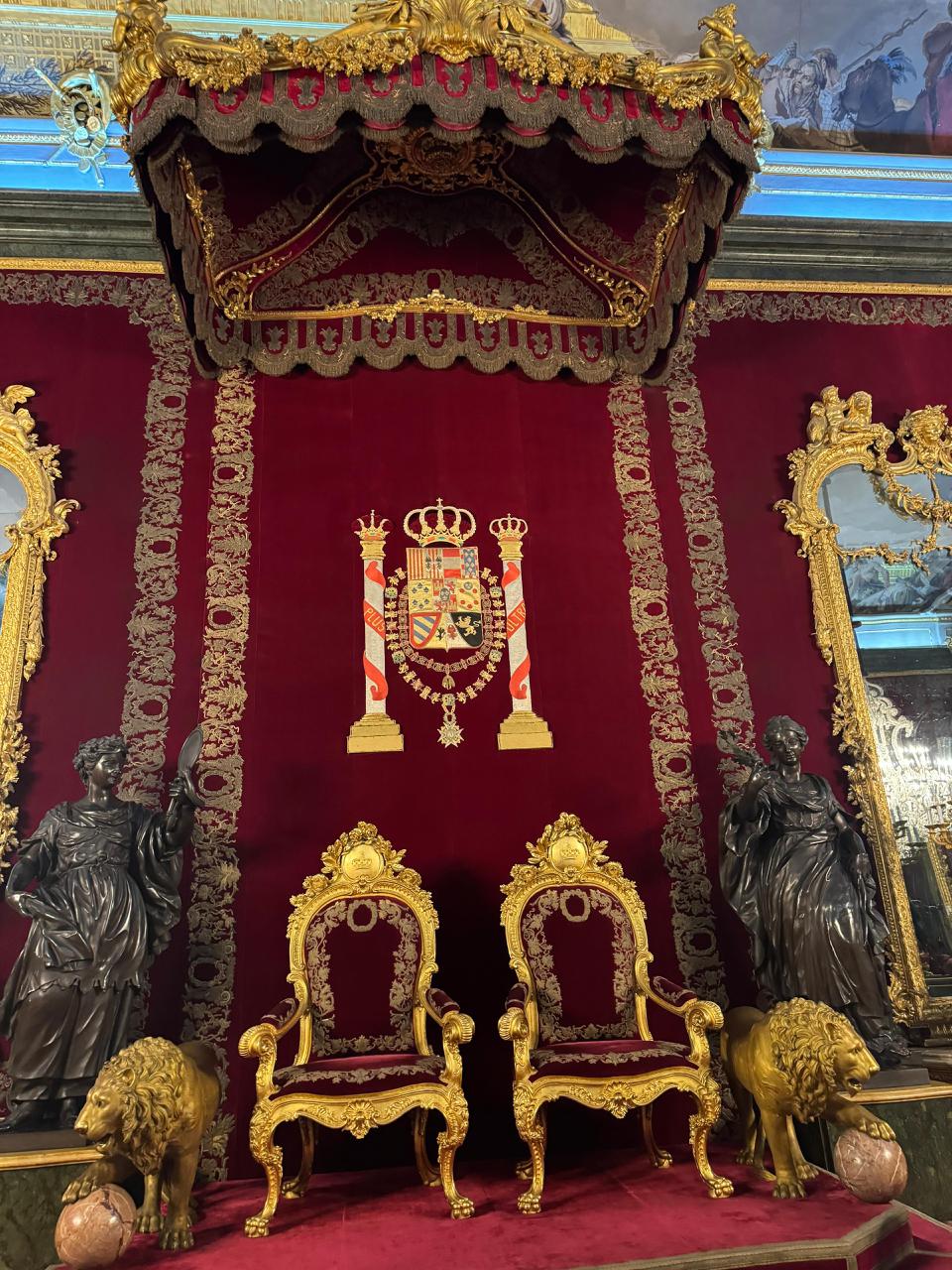 Royal throne room — gold and burgundy heritage