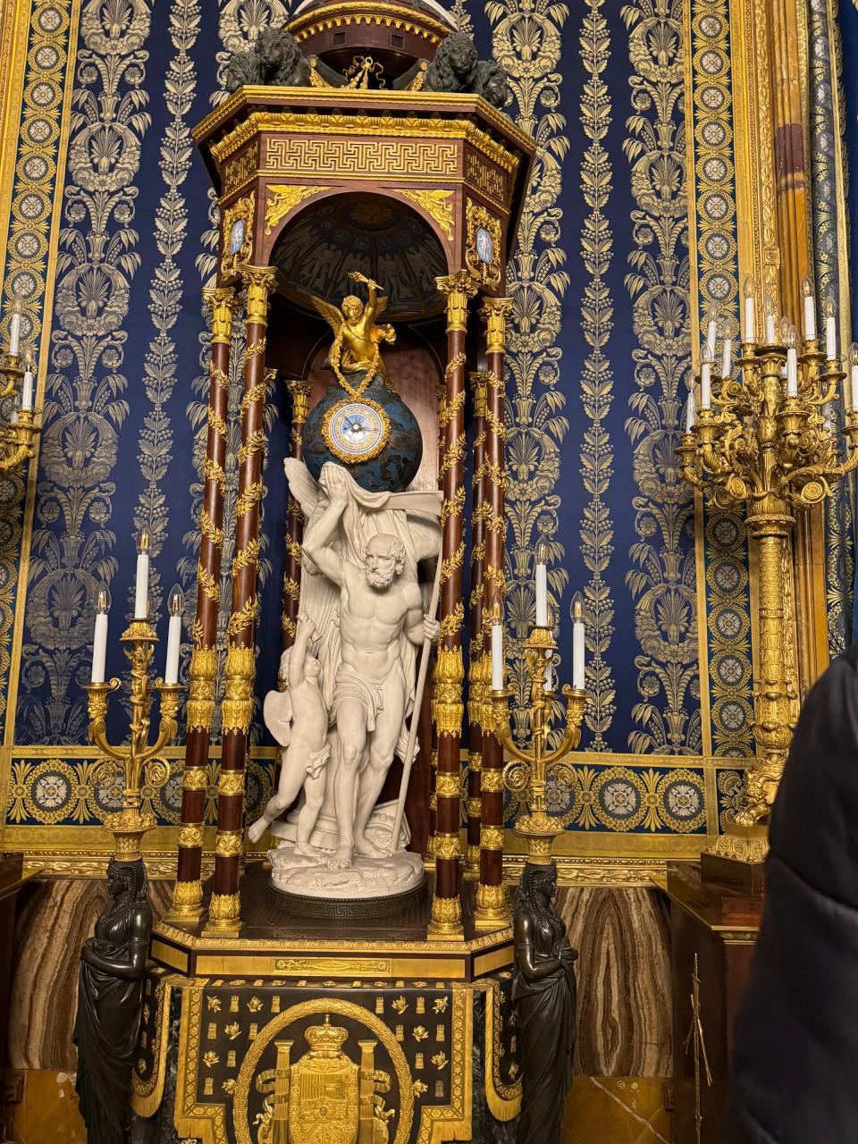 Baroque sculpture and gold ornamentation